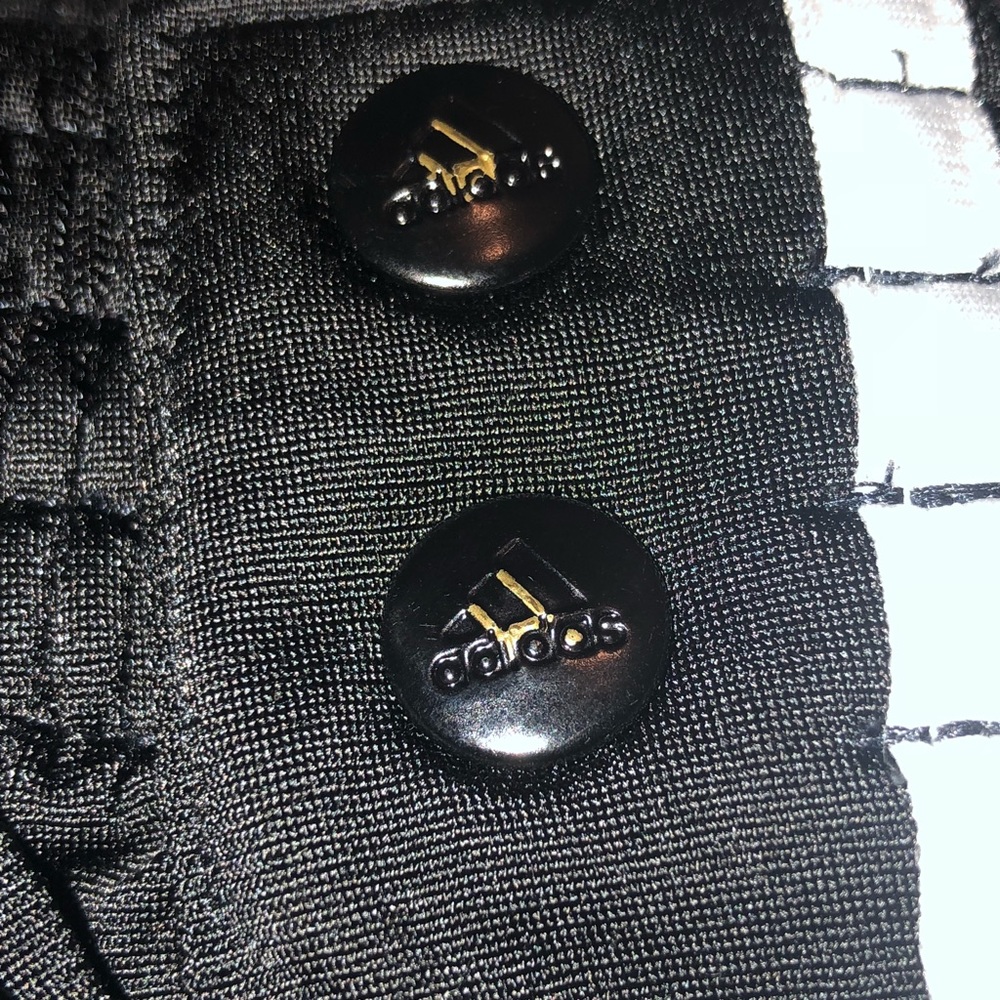Black rip-away adidas sweatpants